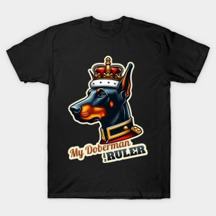 King Queen Doberman T-Shirt